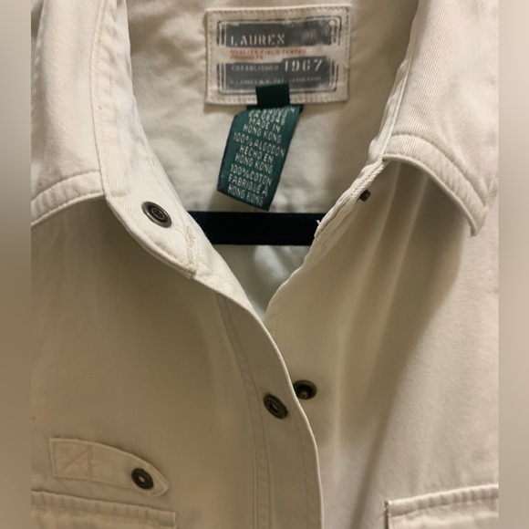 Lauren 1967 X Ralph Lauren Tan With Pockets Mesh Snaps Logo Fashion Vest L - Picture 3 of 5